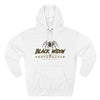 Black Widow Performance Hoodie medium-heavy fleece pullover with adjustable hood and racing-inspired graphics