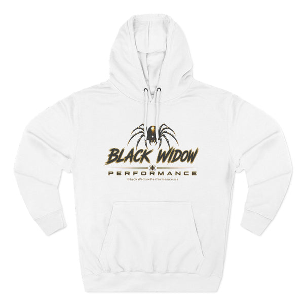 Black Widow Performance Hoodie medium-heavy fleece pullover with adjustable hood and racing-inspired graphics