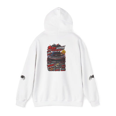 Black Widow Racing Hoodie — Spider Logo Performance Pullover