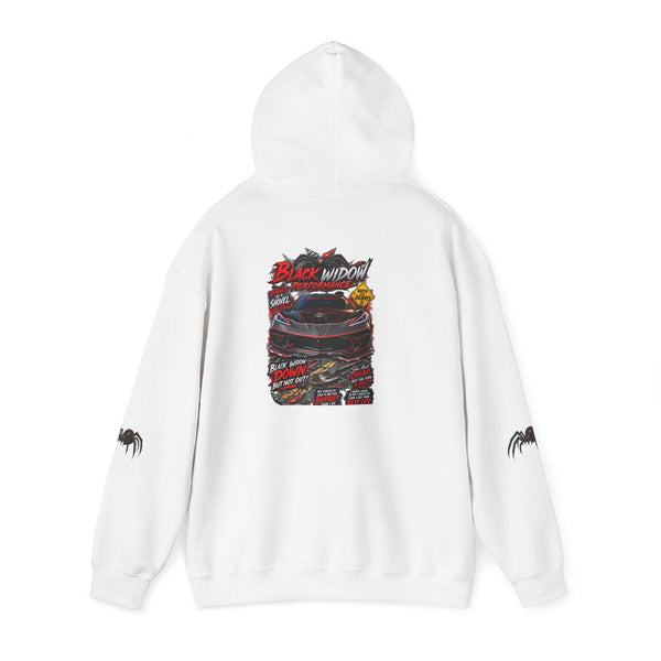 Black Widow Racing Hoodie — Spider Logo Performance Pullover