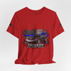 Black Veteran Corvette C8 Tee with Black Widow Performance Graphic on soft breathable cotton