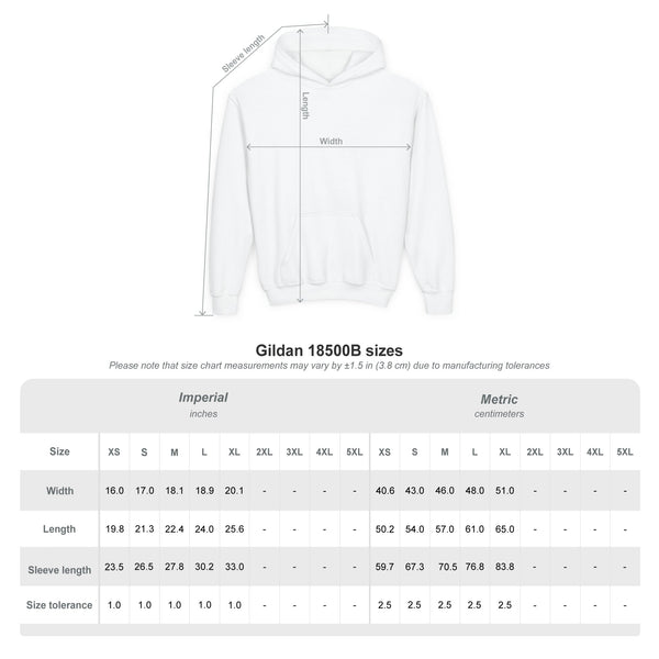 Youth Hoodie – "Creepin' Around" Halloween Spider Skull Design