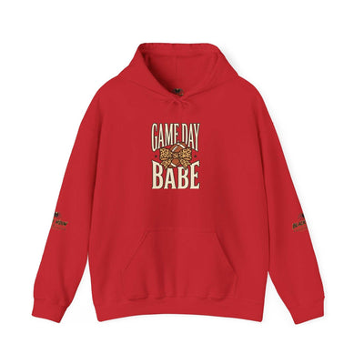 Hoodie — "Game Day Babe" Graphic Hooded Sweatshirt (Black Widow Performance)