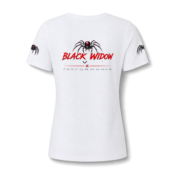Checking Under The Hood Tee — Women's V-Neck Cat & Sports Car Graphic