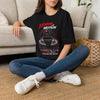 Black Widow Performance Venom in Motion Corvette tee with racing spider graphic on black crewneck