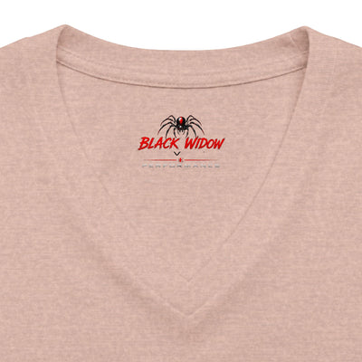 Checking Under The Hood Tee — Women's V-Neck Cat & Sports Car Graphic