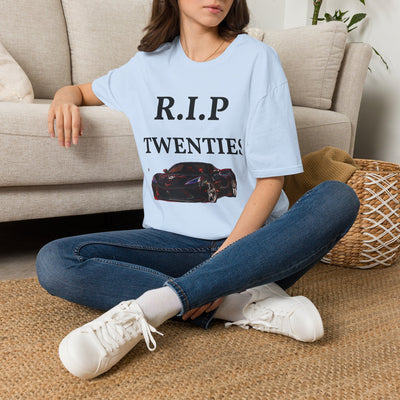 Black Widow Corvette R.I.P. vintage style 1920s nostalgia t-shirt with soft breathable cotton and ribbed collar