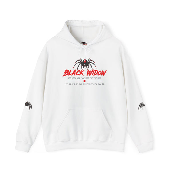 Black Widow Racing Hoodie — Spider Logo Performance Pullover
