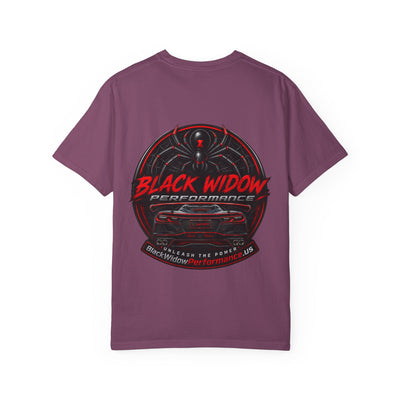 Too Fast To Follow Black Widow Horsepower Sports Car T-Shirt