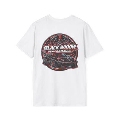 Black Widow Performance Corvette Z51 T-shirt with subtle Corvette design and breathable cotton fabric