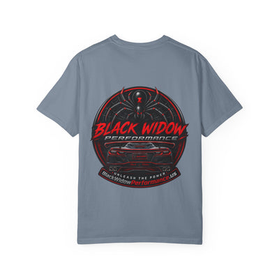 Too Fast To Follow Black Widow Horsepower Sports Car T-Shirt