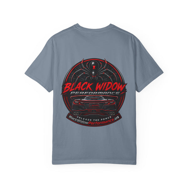 Too Fast To Follow Black Widow Horsepower Sports Car T-Shirt