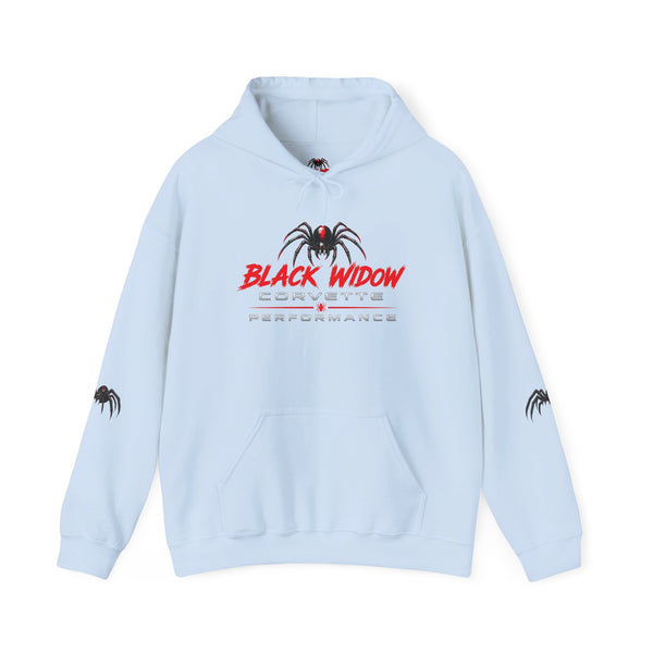Black Widow Racing Hoodie — Spider Logo Performance Pullover