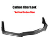 Black Widow Corvette C8, Car Front Bumper Lip Spoiler Splitter For Chevrolet Corvette C8 2 Door Z51 Stingray STG 3 2020-2024 Glossy Black Carbon Look