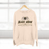 Black Widow Performance Hoodie with spider logo and bold Game Day racing graphics on fleece pullover