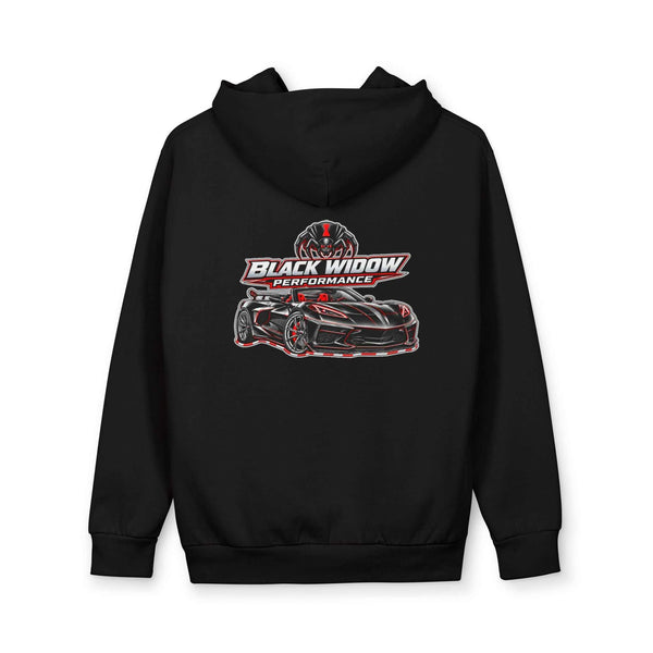 Hoodie - "Roadster" Halloween Graphic Pullover with Black Widow Performance Racing Back