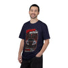 Venom in Motion Corvette C8 T-Shirt with black widow and coiled spider graphic on black heavyweight cotton tee