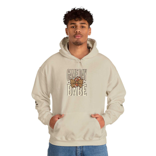 Hoodie — "Game Day Babe" Graphic Hooded Sweatshirt (Black Widow Performance)