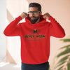 Black Widow Performance Hoodie with spider logo and Game Day Racing graphics, medium-heavy fleece pullover with adjustable hood and kangaroo pocket
