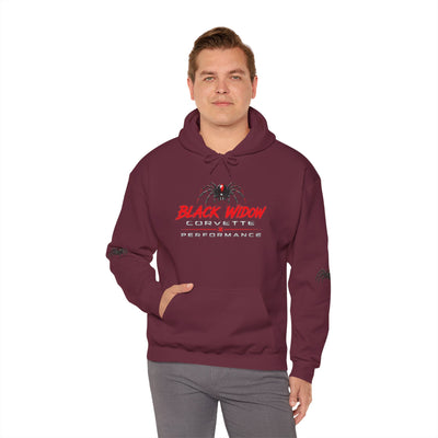 Black Widow Racing Hoodie — Spider Logo Performance Pullover