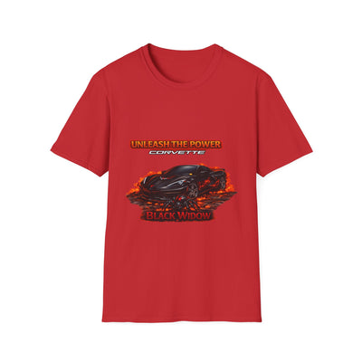 Black Widow Racing T-Shirt — "Unleash The Power" Graphic Tee