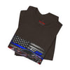 Black Veteran Corvette C8 Tee with Black Widow Performance graphic on breathable cotton fabric