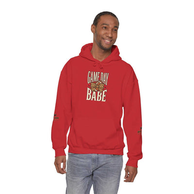 Hoodie — "Game Day Babe" Graphic Hooded Sweatshirt (Black Widow Performance)