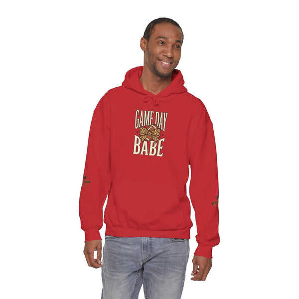 Hoodie — "Game Day Babe" Graphic Hooded Sweatshirt (Black Widow Performance)