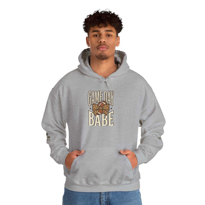 Hoodie — "Game Day Babe" Graphic Hooded Sweatshirt (Black Widow Performance)