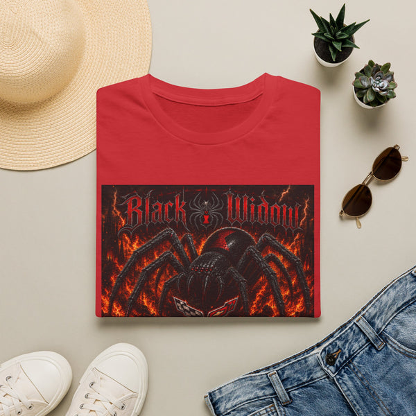 Black Widow Spider T-Shirt — "Unleash the Power" Graphic Tee