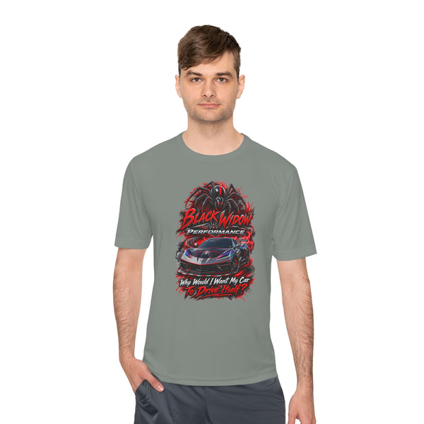 Corvette Performance Tee — Black Widow Racing Graphic