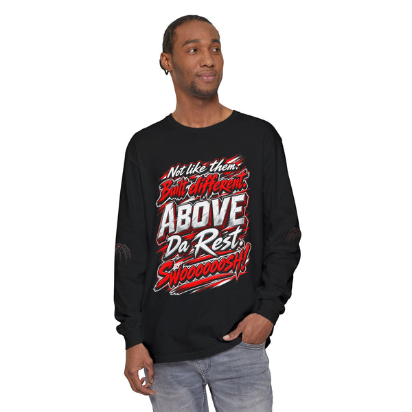 "Above Da Rest" Racing Graphic Long Sleeve T-Shirt