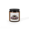 Amber jar Gothic Bat Soy Candle with warm glow and eco-friendly soy wax