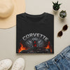 Corvette Black Widow Tee — Muscle Car Graphic T‑Shirt with Spider & Flames