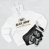Black Widow Performance Hoodie in black with spider logo and bold Game Day Racing print