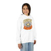 Youth Hoodie – "Creepin' Around" Halloween Spider Skull Design