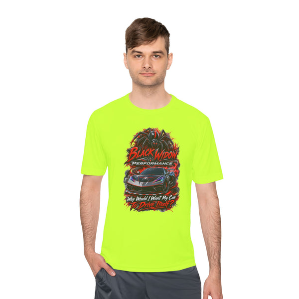 Corvette Performance Tee — Black Widow Racing Graphic