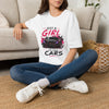 Girls Drive Fast Too Corvette C8 T-shirt with bold chest print on lightweight cotton