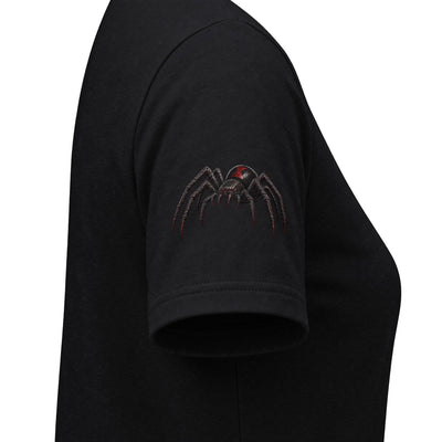 Checking Under The Hood Tee — Women's V-Neck Cat & Sports Car Graphic