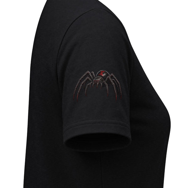Checking Under The Hood Tee — Women's V-Neck Cat & Sports Car Graphic