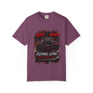 Too Fast To Follow Black Widow Horsepower Sports Car T-Shirt